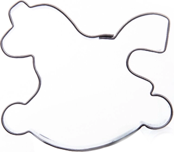 Stainless steel rocking horse cookie cutter