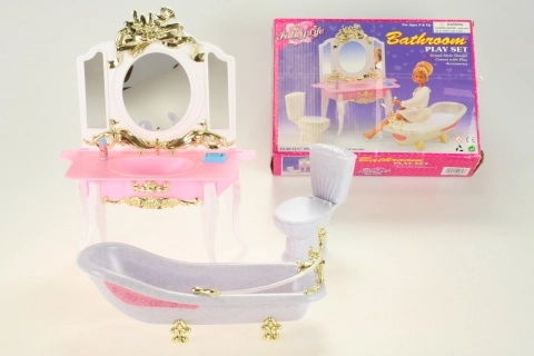 Glorie badkamer – badkamerset voor poppen