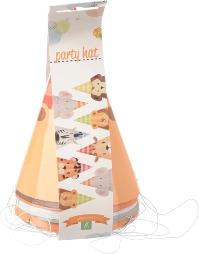 Chapeaux de fête en papier Jungle (8 pcs)
