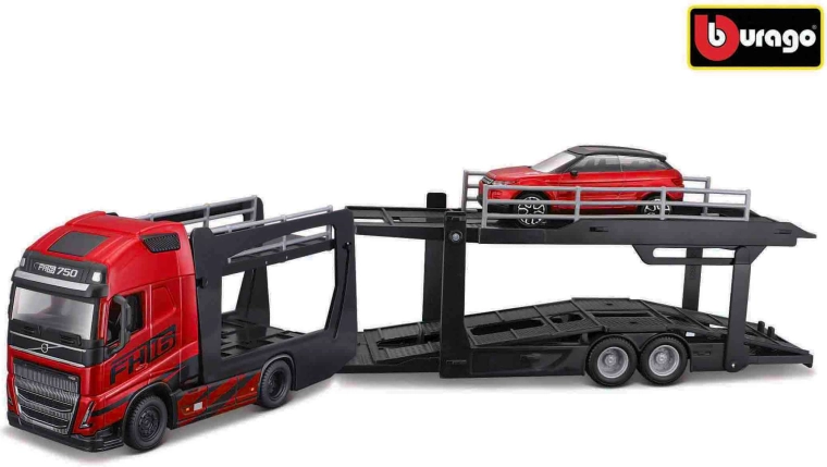 Transporteur de voitures Volvo FH BBU StreetFire à l’échelle 1:43