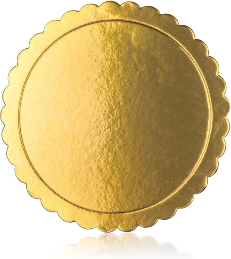 Dubbelzijdige gouden taartonderlegger 30 cm