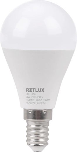Ampoule LED Retlux mini globe E14 8 W 4000 K