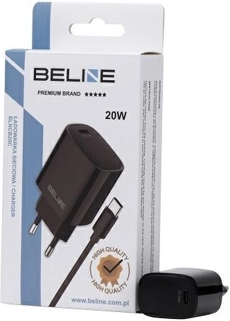Chargeur secteur 20W USB‑C + câble USB‑C – Blanc