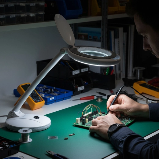 Vergroting en heldere LED-verlichting
