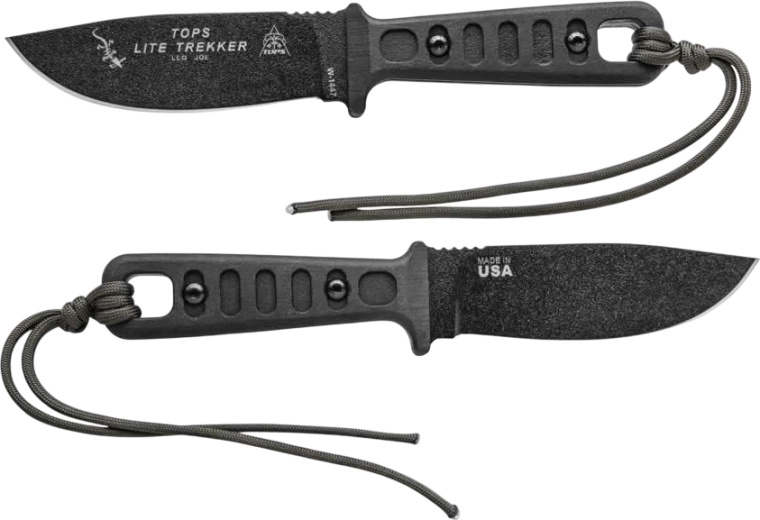 TOPS Knives Lite Trekker Standard Black mes met vaste kling