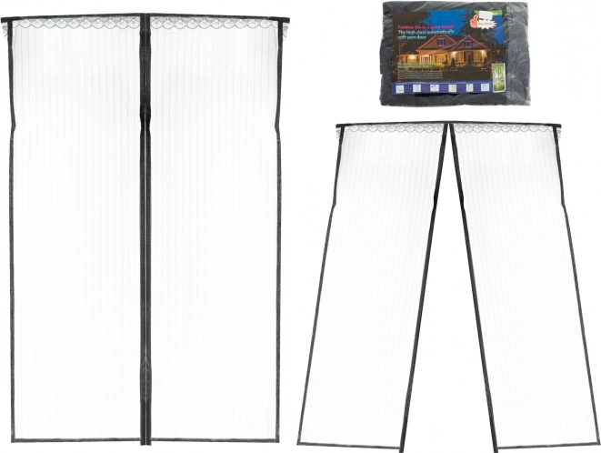 Magnetisch insectengaas voor deuren, zwart – zwart