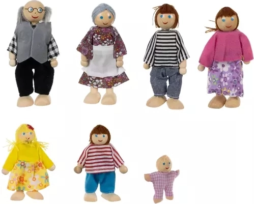 Familie van 3 generaties in één verpakking