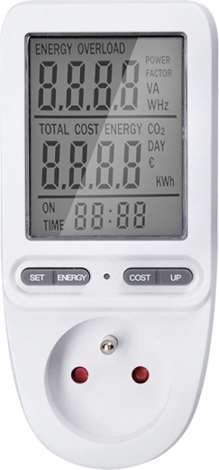 Solight digital electric energy consumption meter with large display