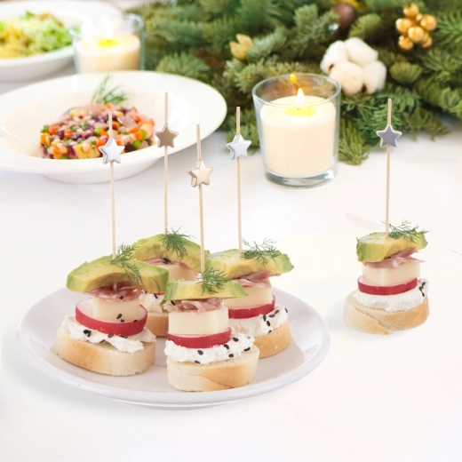 Bequemes Servieren von Häppchen