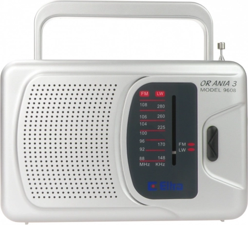 Tragbares Radio ANIA silberfarben