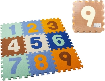 Foam puzzle with numbers 28 × 28 cm
