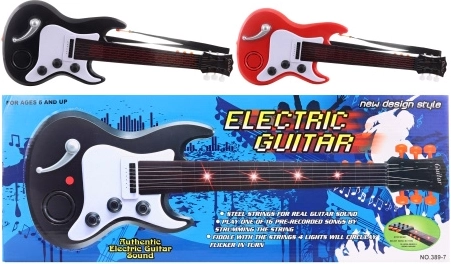 Children’s electric guitar, battery-powered
