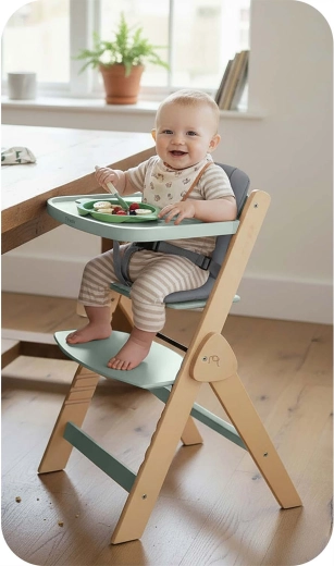 Chaise évolutive de 6 mois jusqu’à env. 12 ans