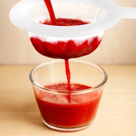 Fine mesh for precise straining