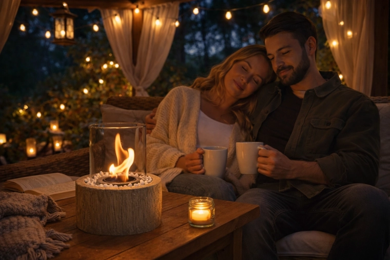 Realistic flame and pleasant ambiance