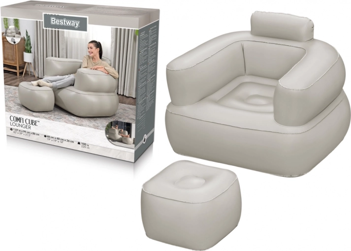 Fauteuil gonflable BESTWAY clair