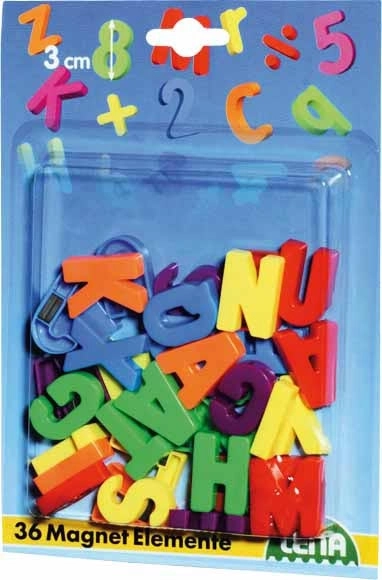 Große magnetische Buchstaben, 36 Stück