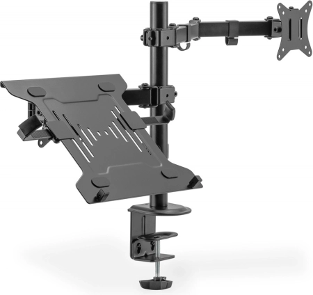 Support de table pour moniteur avec support pour ordinateur portable 1xLCD 32" 9 kg, 1xNotebook 15,4" 4 kg