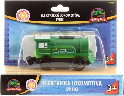 Vláčky Max elektrische locomotief groen