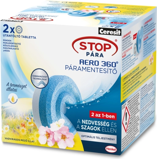 Nachfülltabletten Ceresit Stop Feuchtigkeit Aero 360° Blumenwiese 2 × 450 g
