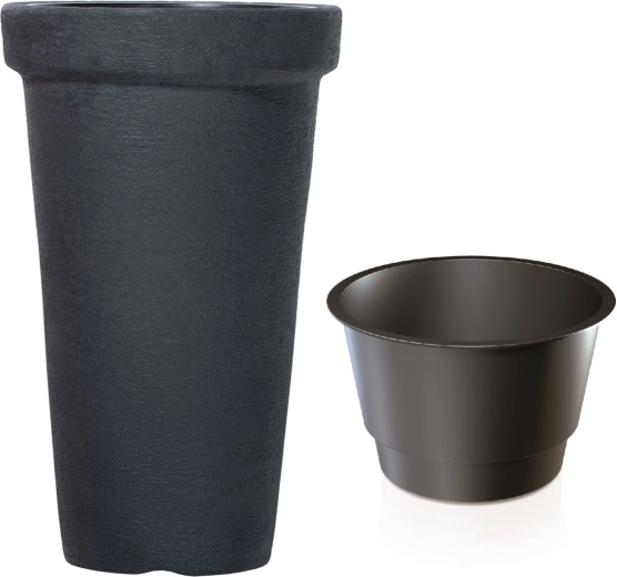 Pot de fleurs Classic Tower anthracite 48 cm