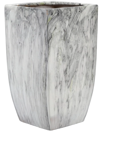 Lindon GARDEN LINE ceramic flower pot cover with marble effect 32.5 × 32.5 × 56 cm