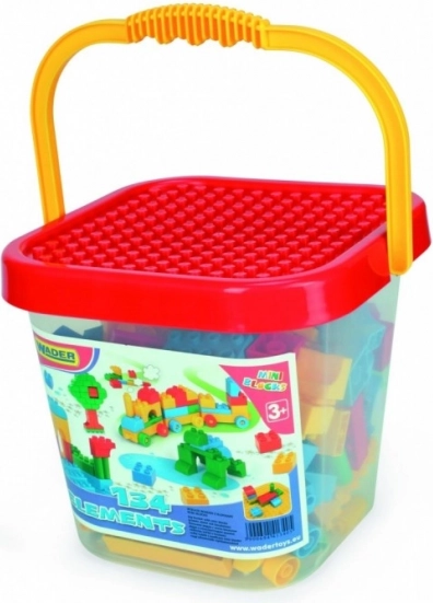 Bouwset Mini Blocks grote emmer