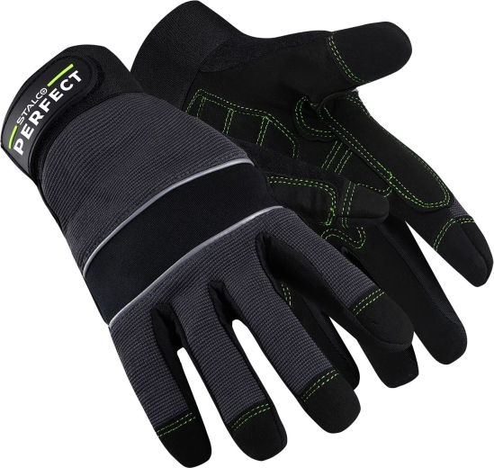 Stalco perfect Soft Grip Arbeitshandschuhe aus Kunstleder, Größe 10