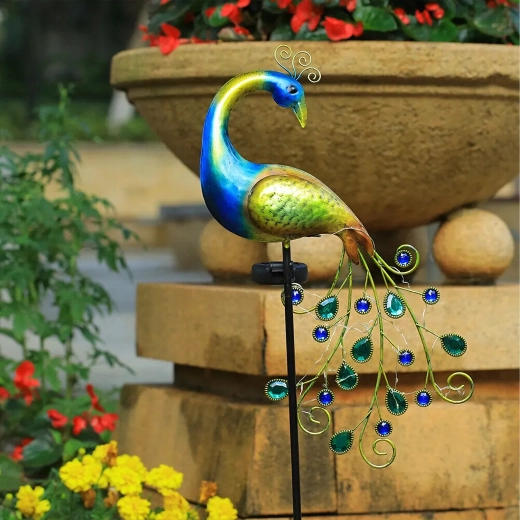 Durable metal stake decoration