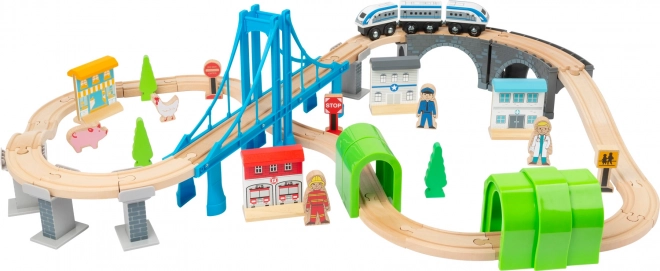 Circuit de train en bois avec ponts de small foot