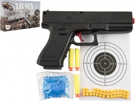 Balletjespistool 20 cm met waterkogels en schuimkogels