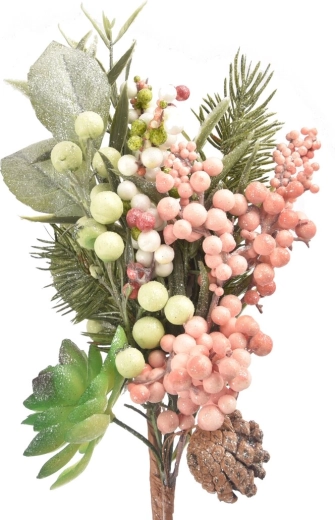 Branche décorative de Noël en plastique 40 cm