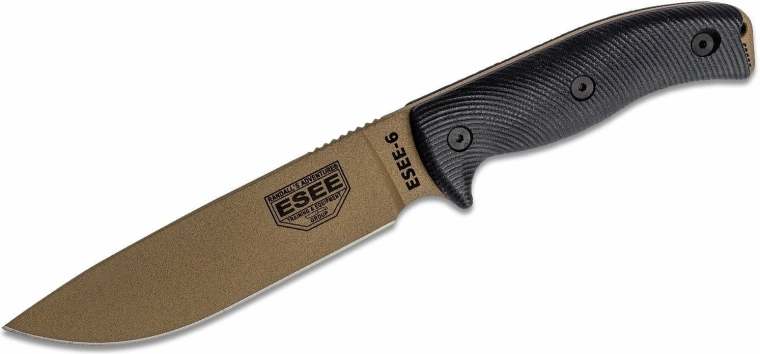 ESEE Model 6 couteau fixe 16,5 cm, manche G10, étui