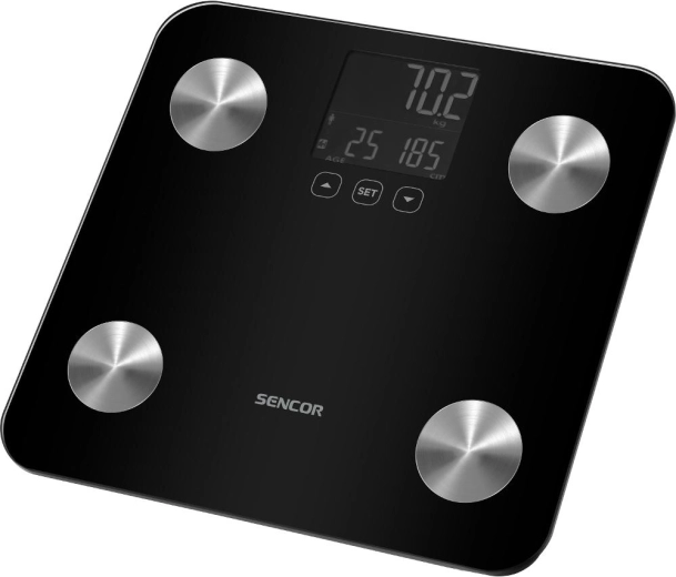 Personenweegschaal voor fitness Sencor SBS 6026BK
