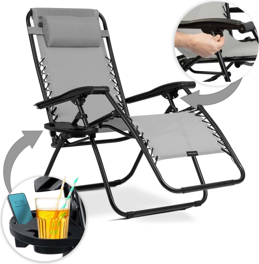 Praktisch zijtafeltje en positievergrendeling