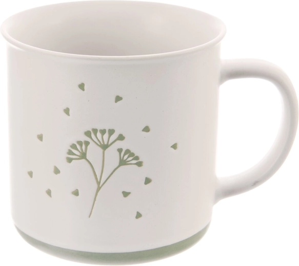 Natural green-and-white Greenish design