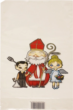 Mikuláš-zakje van transparant PVC 21 × 40 × 8,5 cm