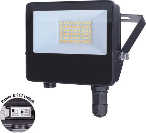 Solight led schijnwerper Top 20 W 3CCT IP65 met snelconnector