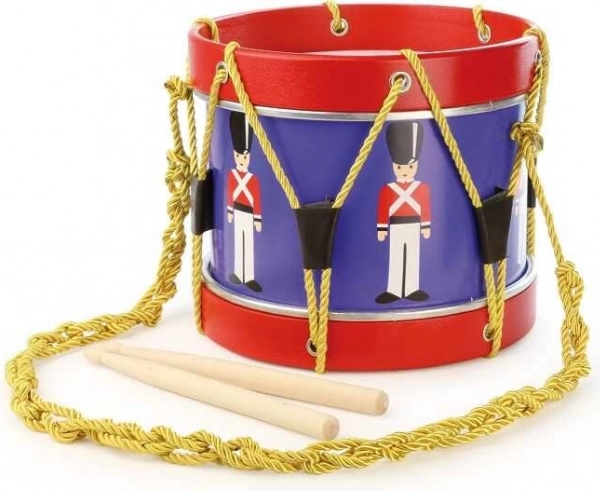 Children's drum with soldier motif VILAC