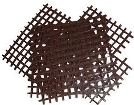 Interlocking mat 25 × 25 cm, plastic, beige (4 pcs)