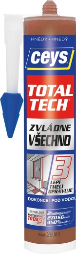 Universele lijm en kit 290 ml bruin CEYS TOTAL TECH