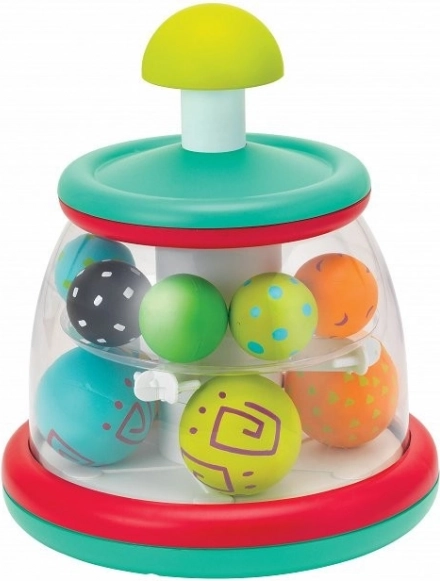 Kleurige tol met balletjes