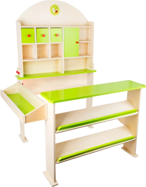 Houten kindermarktkraam groen - Small Foot