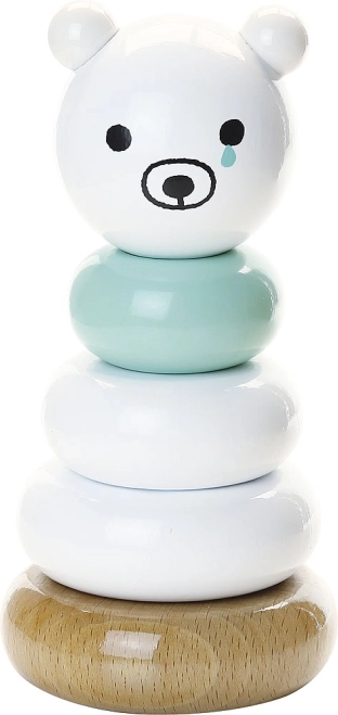 Vilac wooden stacking tower Bear – design Shinzi Katoh
