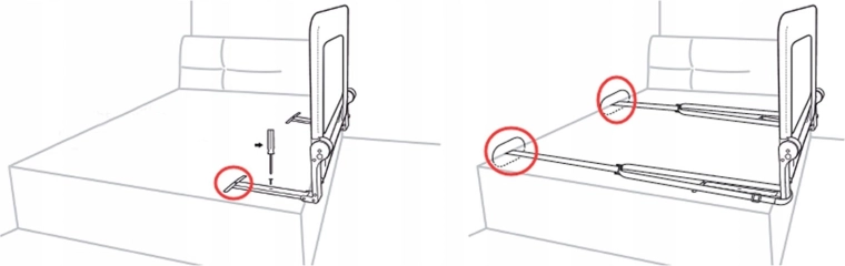 Sicheres Abklappen bis 180° mit Verriegelung