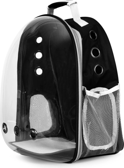 Backpack for Pet Transportation with Transparent Front Panel