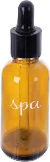 Cosmetisch flesje Spa 30 ml van bruin glas met pipet