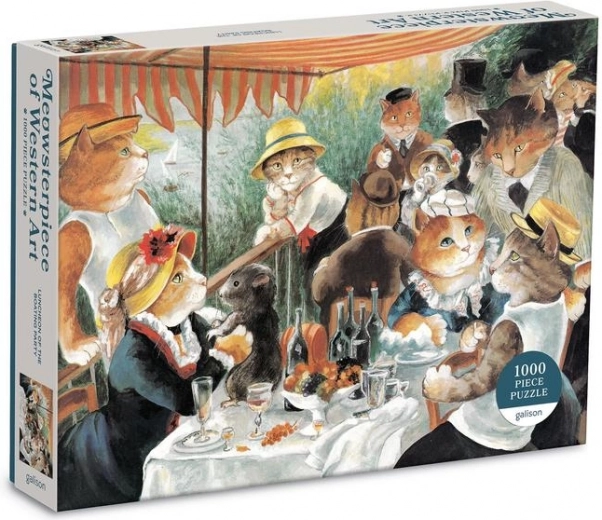 Galison Puzzle Luncheon of the Rowers with Cats 1000 Pieces