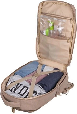 Drei Fächer für übersichtliches Packen