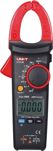 Uni-T UT213B digitale True RMS stroomtangmultimeter 400 A met temperatuurmeting